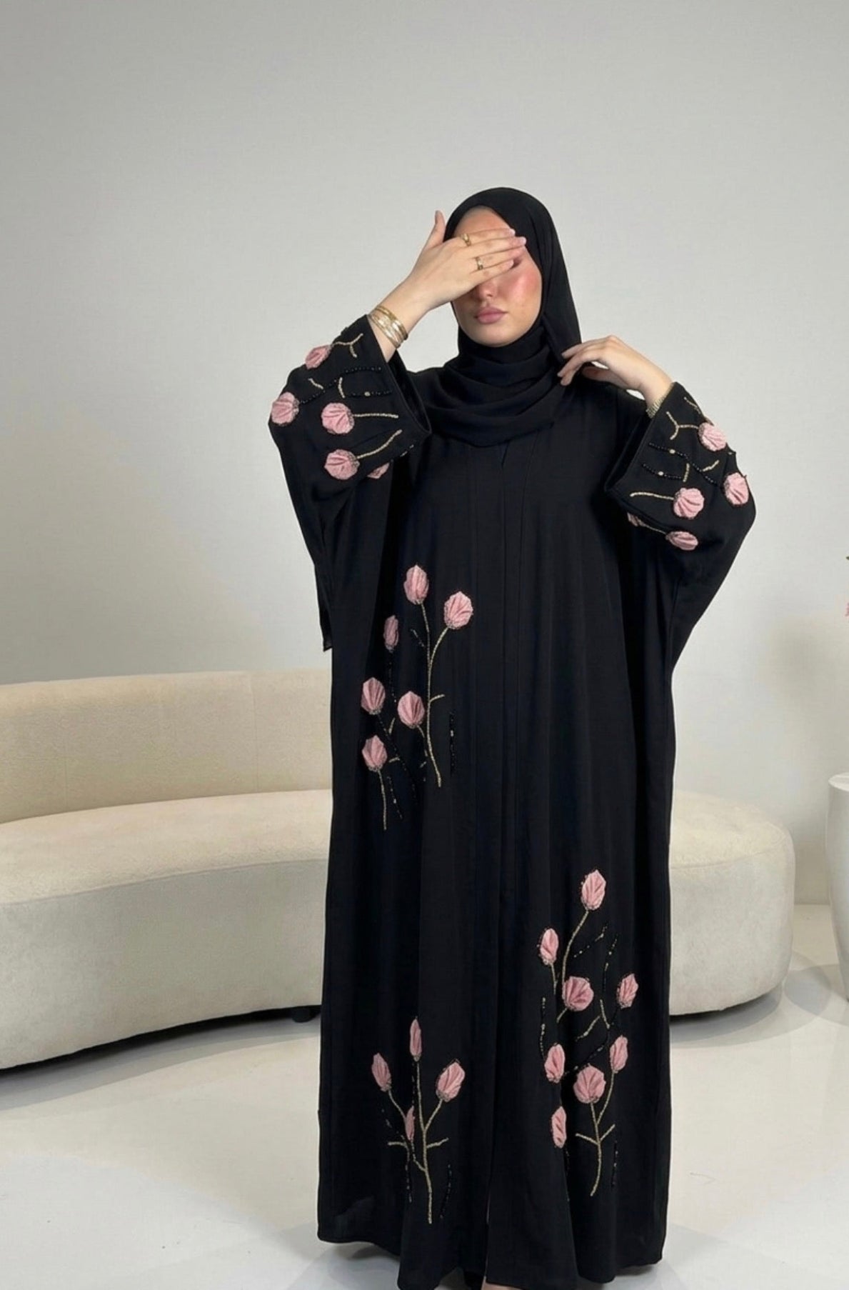 Tulip Flower Abaya