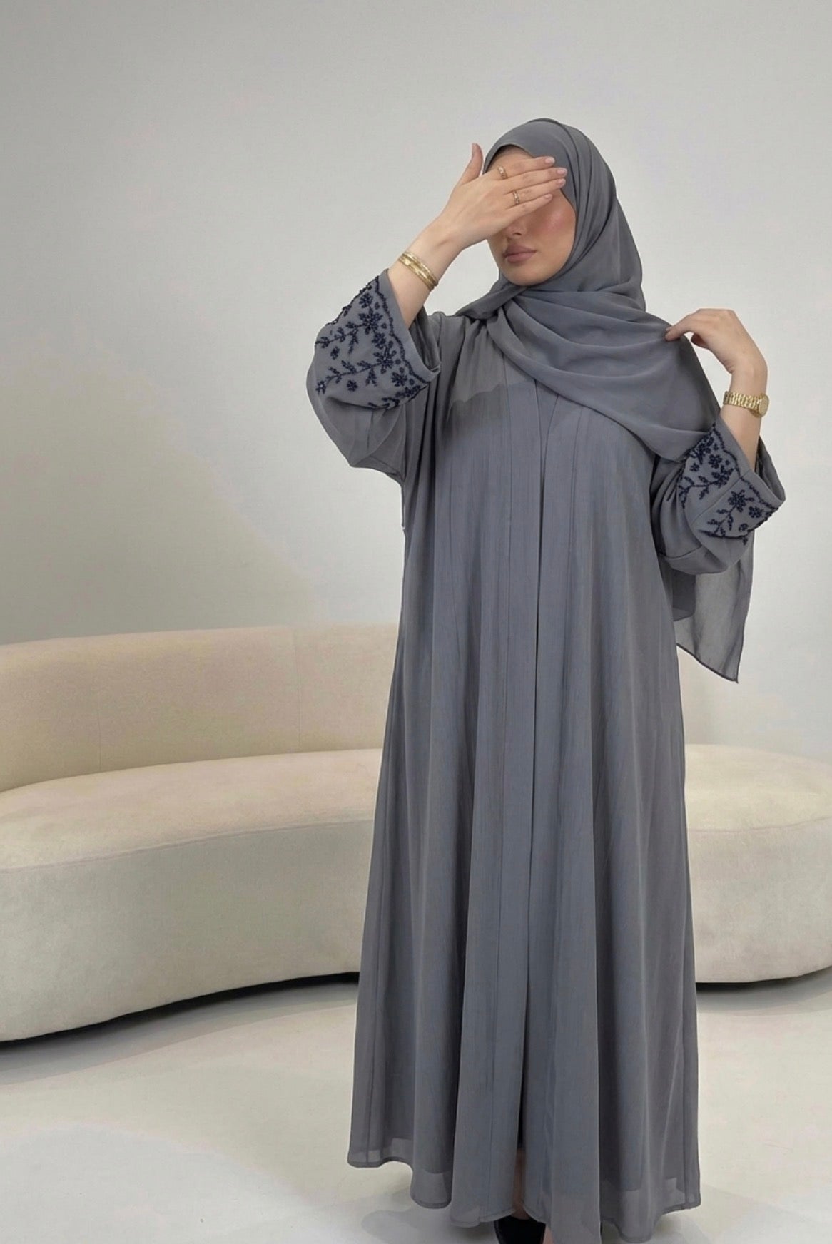 Light Grey Abaya