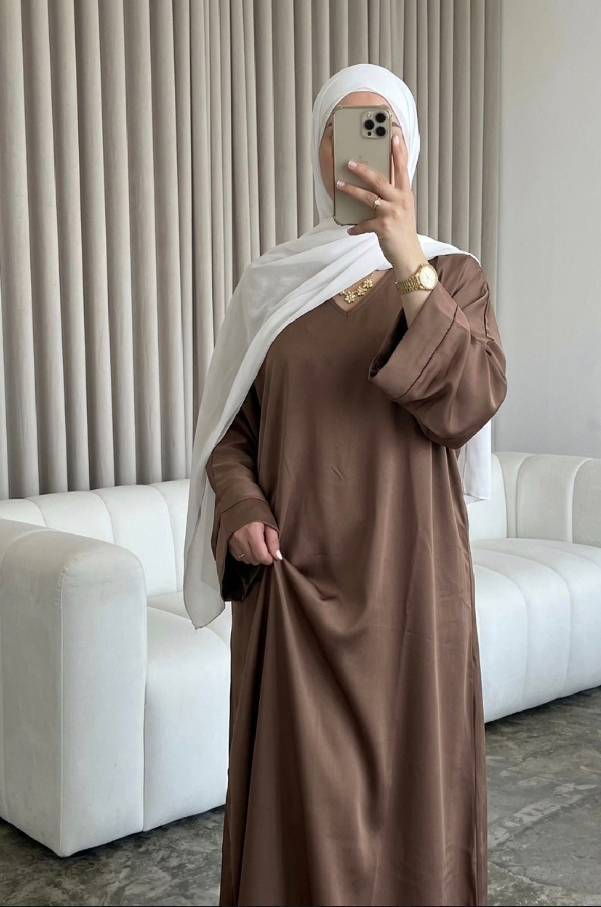 luxury silk satin abaya